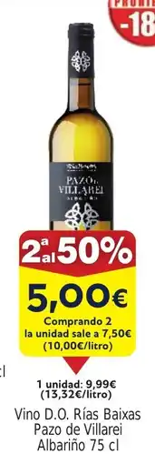 FROIZ Vino D.O. Rías Baixas Pazo de Villarei Albariño oferta