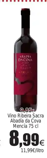 FROIZ Vino Ribeira Sacra Abadía da Cova Mencía oferta