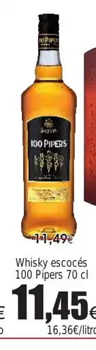 FROIZ Whisky escocés 100 Pipers oferta