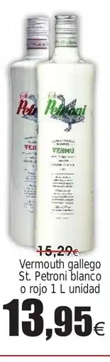 FROIZ Vermouth gallego St. Petroni blanco o rojo oferta