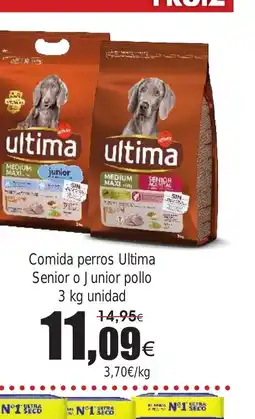 FROIZ Comida perros Ultima Senior o Junior pollo oferta