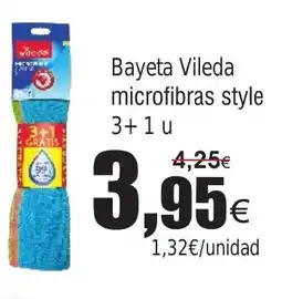 FROIZ Bayeta Vileda microfibras style 3+1 u oferta