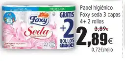 FROIZ Papel higiénico oxy seda 3 capas 4+2 rollos oferta