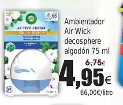 FROIZ Ambientador Air Wick decosphere algodón oferta