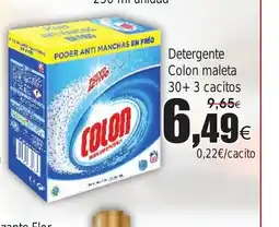 FROIZ Detergente Colon maleta 30+ 3 cacitos oferta