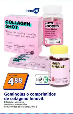 Action Gominolas o comprimidos de colágeno Innovit oferta