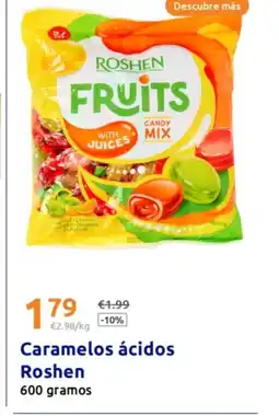 Action Caramelos ácidos Roshen oferta