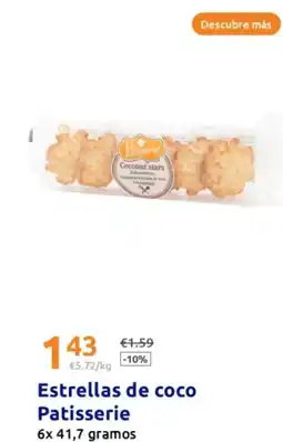 Action Estrellas de coco Patisserie oferta