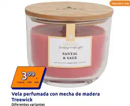 Action Vela perfumada con mecha de madera oferta