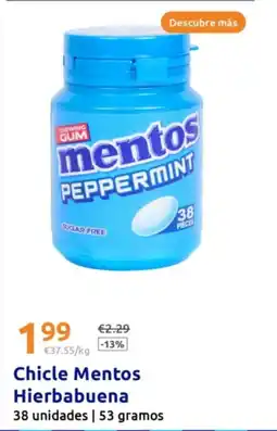 Action Chicle Mentos Hierbabuena oferta