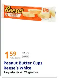 Action Peanut Butter Cups Reese's White oferta
