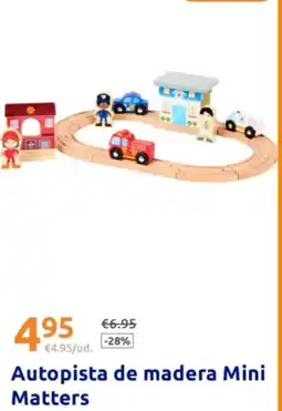 Action Autopista de madera Mini Matters oferta