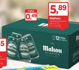 Suma Supermercados MAHOU Cerveza clásica oferta