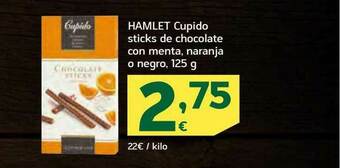 HiperDino Hamlet Cupido Sticks De Chocolate Con Menta Naranja O Negro oferta