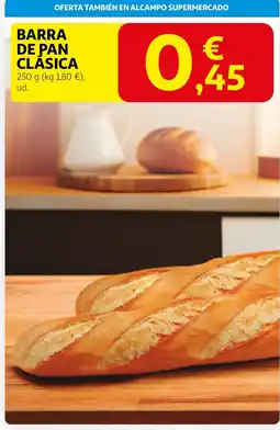 Alcampo Barra de pan clasica oferta