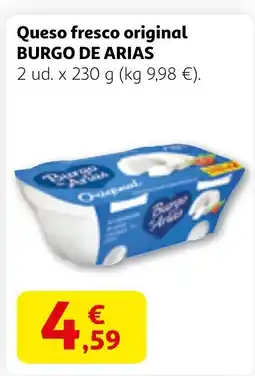 Alcampo BURGO DE ARIAS Queso fresco original oferta