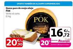 Alcampo POK Queso puro de oveja añejo oferta