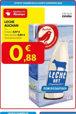 Alcampo AUCHAN Leche oferta