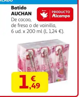Alcampo AUCHAN Batido oferta
