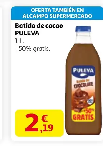 Alcampo PULEVA Batido de cacao oferta