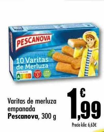 Unide Supermercados Varitas De Merluza Empanada Pescanova oferta