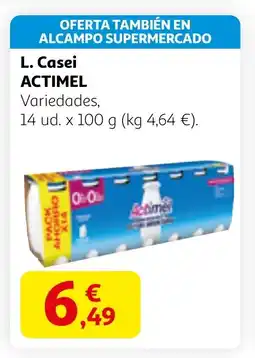 Alcampo ACTIMEL L. Casei oferta