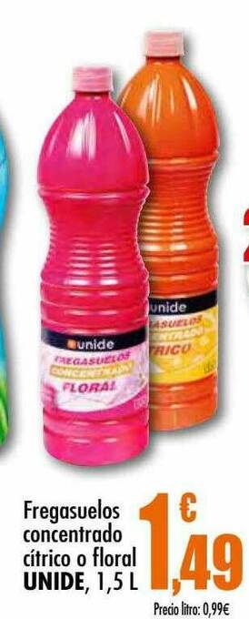 Unide Supermercados Fregasuelos Concentrado Citrico O Floral Unide oferta