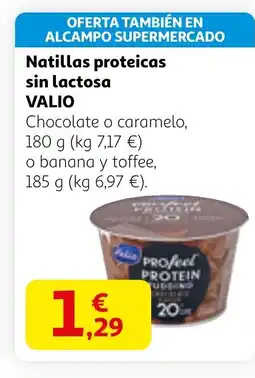 Alcampo VALIO Natillas proteicas sin lactosa oferta