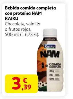 Alcampo ÑAM KAIKU Bebida comida completa con proteína oferta