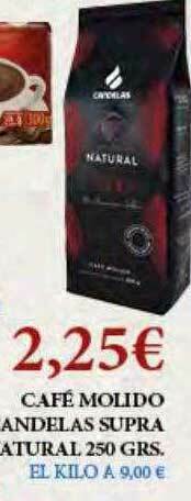 Claudio Café Molido Candelas Supra Natural oferta