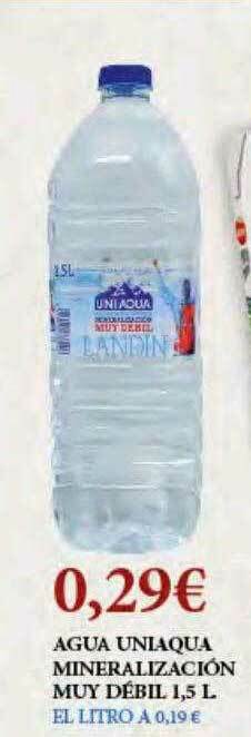 Claudio Agua Uniaqua Mineralización Muy Débil oferta