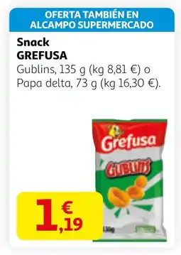 Alcampo GREFUSA Snack oferta