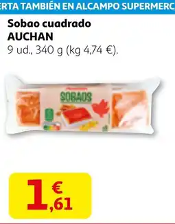 Alcampo AUCHAN Sobao cuadrado oferta