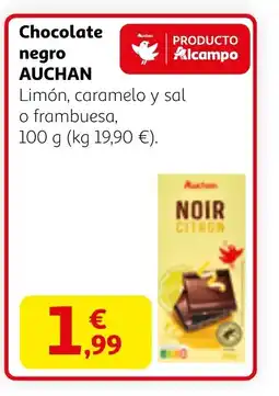 Alcampo AUCHAN Chocolate negro oferta