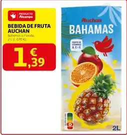 Alcampo AUCHAN Bebida de fruta oferta