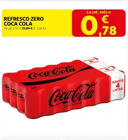 Alcampo COCA COLA Refresco zero oferta