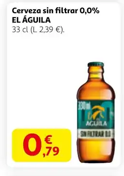 Alcampo EL ÁGUILA Cerveza sin filtrar 0,0% oferta