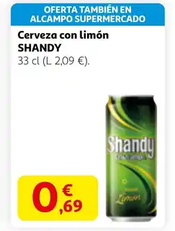 Alcampo SHANDY Cerveza con limón oferta