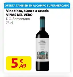 Alcampo VIÑAS DEL VERO Vino tinto, blanco o rosado oferta