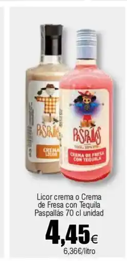 Cash FROIZ Licor crema o Crema de Fresa con Tequila Paspallás oferta
