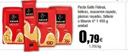 Cash FROIZ Pasta Gallo Fideuá, hélices, macarrón rayado, plumas rayadas, tallarín o tiburón nº 1 oferta