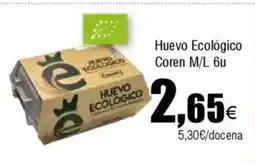 Cash FROIZ Huevo Ecológico Coren M/L 6u oferta