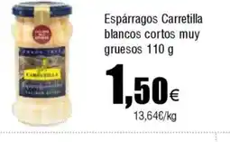 Cash FROIZ Espárragos Carretilla blancos cortos muy gruesos oferta