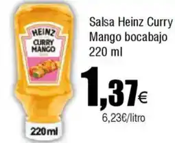 Cash FROIZ Salsa Heinz Curry Mango bocabajo oferta