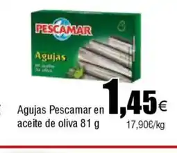 Cash FROIZ Agujas Pescamar en aceite de oliva oferta