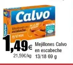 Cash FROIZ Mejillones Calvo en escabeche oferta