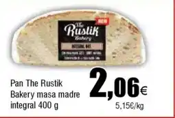Cash FROIZ Pan The Rustik Bakery masa madre integral oferta