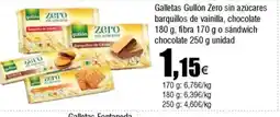 Cash FROIZ Galletas Gullón Zero sin azúcares barquillos de vainilla, chocolate oferta