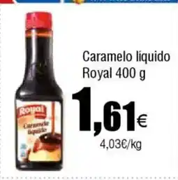 Cash FROIZ ROYAL Caramelo líquido oferta