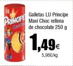 Cash FROIZ Galletas LU Príncipe Maxi Choc rellena de chocolate oferta